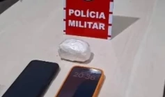 Cocaína apreendida pela PM