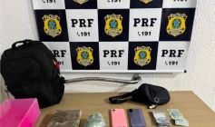 Drogas apreendidas em ação da PRF