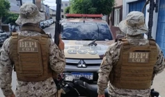 Moto apreendida na Operação Brasil Contra o Crime Organizado/Divisas