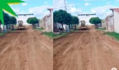 Recuperação e manutenção da malha viária urbana em Aparecida