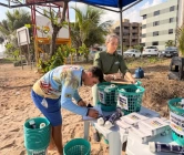 Projeto Minha Praia promove treino de natação e ações de educação ambiental