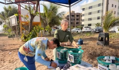 Projeto Minha Praia promove treino de natação e ações de educação ambiental