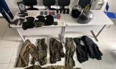 Material ilícito apreendido em ação da PC