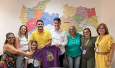 Deputado estadual Wilson Filho reunido com representantes da Associação dos Fibromiálgicos da Paraíba