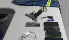 Arma de fogo e munições apreendidas pela PM