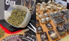 Drogas apreendidas em ação da Polícia Civil