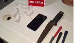 Droga apreendida em ação da PM