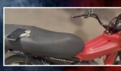 Moto apreendida em ação da PM