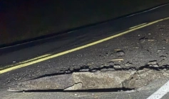 Cratera na BR-230, no Agreste da Paraíba