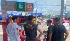 Fiscalização do Procon-JP em posto de combustível