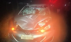 Imagem do veículo envolvido em acidente no Sítio São João, zona rural de Maturéia, no Sertão da Paraíba