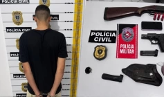 Homem preso em ação cojunta das polícias Civil e Militar em São Bento 