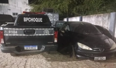 Veículo apreendido em ação da PM
