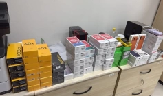 Celulares apreendidos pela Polícia Federal 