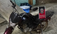 Apreensão de motocicleta com sinais de adulteração