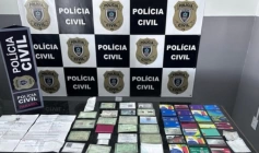 Material ilícito apreendido em ação da PC