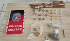 Drogas apreendidas pela Rotam em Cajazeiras 