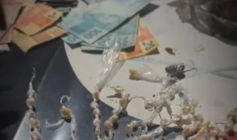 Drogas apreendidas em ação da PM