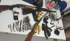 Armas de fogo apreendidas pela polícia militar em Cacimbas 