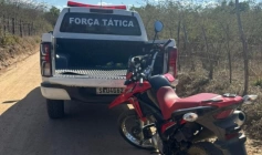 Moto roubada no Ceará recuperada pela Polícia Militar na zona rural de Cajazeiras