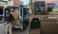Apreensão de mais de 18 mil carteiras de cigarros contrabandeados
