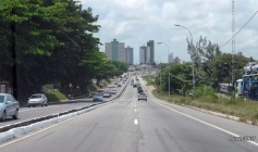 Trecho da rodovia BR-230, no município de Cabedelo