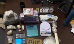 Material ilícito apreendido em ação da PC