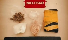 Material ilícito apreendido em ação da PM