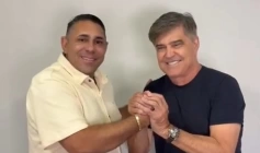 Prefeito de Aparecida João Neto ao lado do Deputado Federal, Wellington Roberto