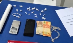 Drogas apreendidas em ação da PM