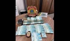 Dinheiro apreendido em ação da PF