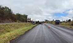 Acidente de trânsito na BR