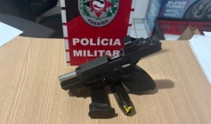 Armas de fogo e munições apreendidas pela PM
