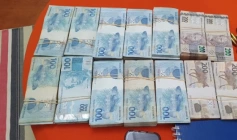 Dinheiro apreendido em ação da PF