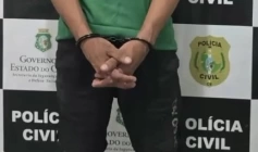 Homem preso em ação da polícia civil no município de Santa Rita 