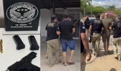 Prisão e apreensão de material ilícito
