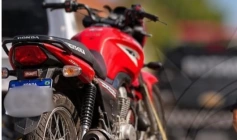 Moto apreendida pela ROTAM em São Bento 