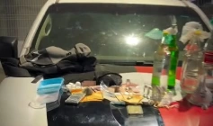 Drogas apreendidas pela polícia militar em Itaporanga 