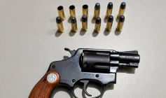 Arma de fogo apreendida pela polícia militar no município de Prata 