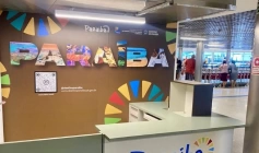 Chegada de turistas internacionais por via aérea