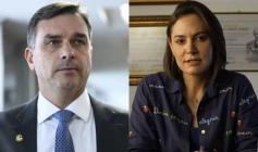 Flavio e Michelle Bolsonaro