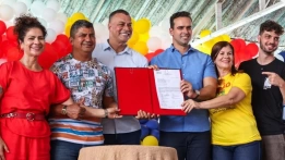 Deputado Estadual Chico Mendes e o Governador da Paraíba, Lucas Ribeiro 