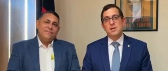 Prefeito João Neto fortalece parceria com deputado Gervásio Maia durante agenda em Brasília