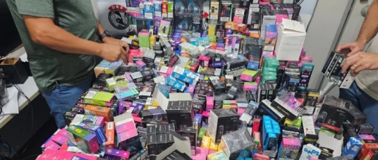 Polícia Civil fecha, na PB, “loja virtual” de vapes e apreende carga vinda do Paraguai