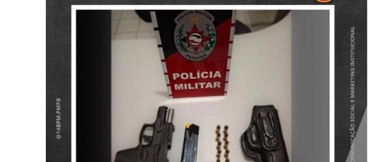 PM apreende pistola e prende motorista de durante festa de emancipação em Marizópolis