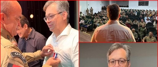 Júnior Araújo é homenageado pela Polícia Militar com medalha de reconhecimento no Sertão