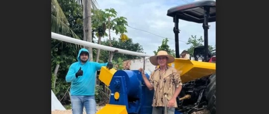 Apoio ao campo: Nova debulhadora já está atendendo produtores rurais de Vieirópolis