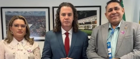 João Neto articula apoio de Veneziano para projetos habitacionais de Aparecida durante agenda em Brasília