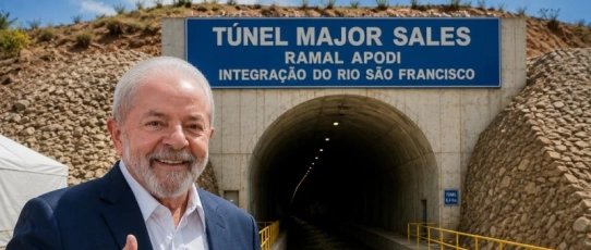 Lula inaugura nesta quarta Túnel Major Sales no RN e entrega ônibus escolares