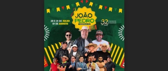 Vieirópolis anuncia João Pedro 2026 e celebra 32 anos de Emancipação Política